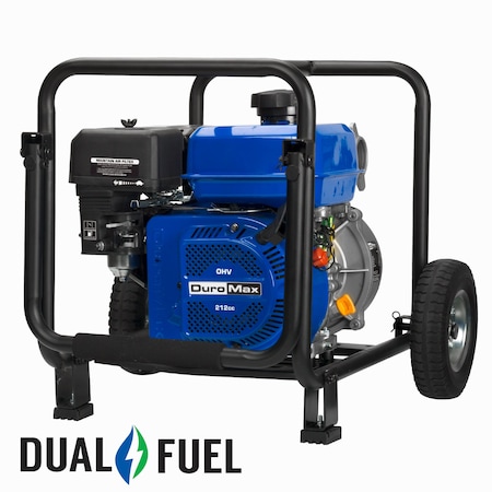 Duromax 212cc 2 in. Dual Fuel Semi-Trash Water Pump,  XP652WX